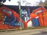 Graffiti Optimus Prime